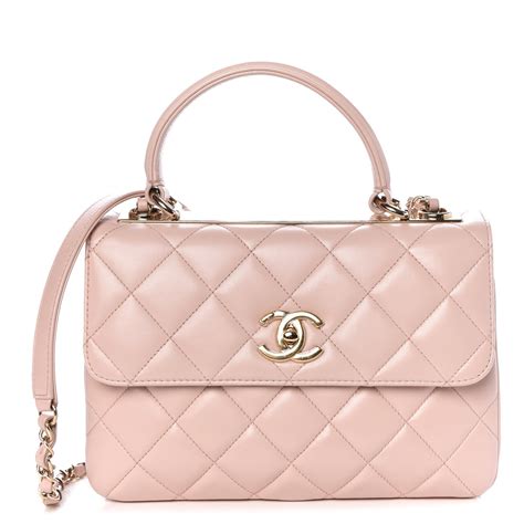 chanel fluffy pink bag|Chanel lambskin bag.